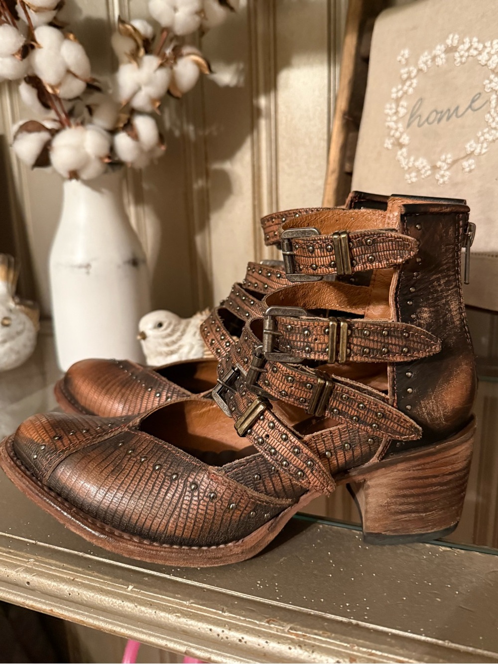 Freebird by Steven Felicity copper booties 7
